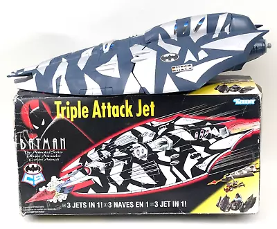 Buy Batman Animated Series - Triple Attack Jet - 1994 - Kenner - Boxed Dc • 14.99£