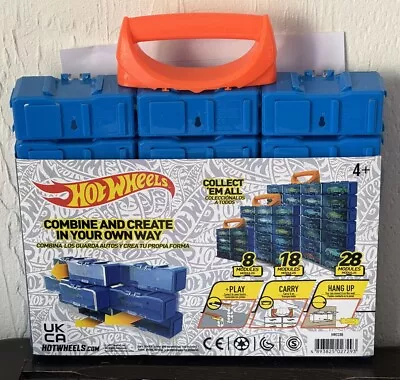 Buy Hot Wheels Multibrick Car Case I Stores Up To 18 Cars I Connects With Tracks I • 22.99£