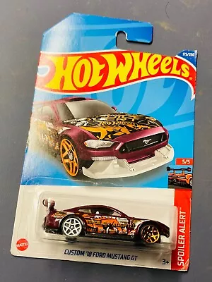 Buy Hot Wheels Custom '18 Ford Mustang GT #175/250 - 2022 H W  Spoiler Alert 5/5 • 2.50£