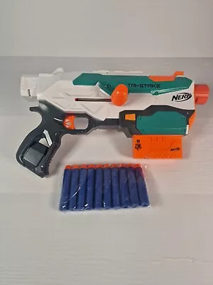 Buy Nerf N-strike Elite Modulus Tri Strike Blaster Include 10 Soft Darts • 14.99£