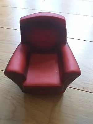 Buy RARE Vintage 1970s Red Sindy Barbie  Retro Arm Chair Lounge Chair • 5£