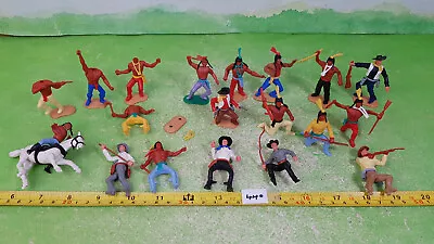 Buy Vintage Timpo Plastic Indians & Cowboys Mixed Lot 440 • 25£
