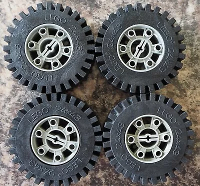 Buy Lego Technic Wheels 24x43, 3739c01 (3739 + 3740) Vintage Good Condition (2) • 19.99£