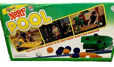 Buy Nerf Parker Brothers Nerf USA Tabletop Pool Game Original Box Instructions 1984 • 60.58£