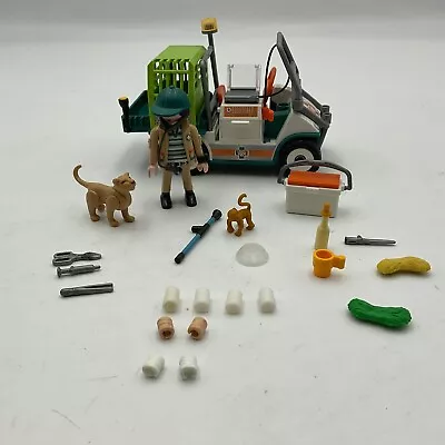 Buy Playmobil 70346 Zoo Vet Cart Set & Lion Cub & Accessories. • 12.99£