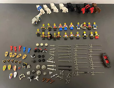 Buy Vintage Lego Castle Classic Knight Minifigures Various Horses And Accessories • 99.99£