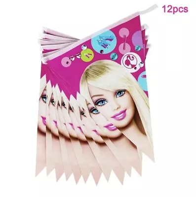Buy Barbie Princess Birthday Party Decoration Banner Bunting 10 Flags  • 5.99£