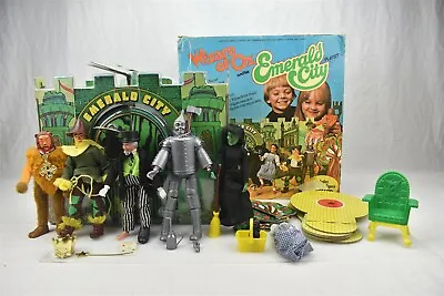 Buy Mego Wizard Of Oz Playset Emerald City 1974 Tin Man Scarecrow Lion Witch Wizard • 141.86£