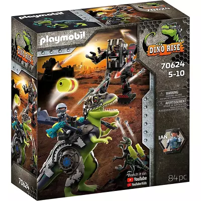 Buy Playmobil 70624 Dino Rise T-Rex Battle Of The Giants Playset With 84pcs • 34.99£