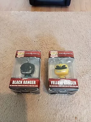 Buy Funko POP! Keychain Power Rangers Yellow & Black Rangers Vinyl Keyring • 12£