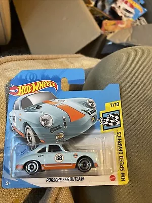 Buy HOT WHEELS 2021 CLASSIC PORSCHE 356 OUTLAW GULF LIVERY RARE Short Card • 16.50£