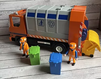 Buy PLAYMOBIL 4418  Bin Lorry, City Recycling,Rubbish, Refuse,Dustbin Lorry Vehicle • 17.99£