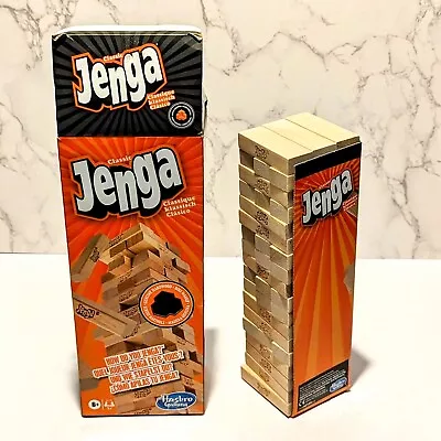 Buy Classic Jenga Game From Hasbro Stacking Wooden Block Game - Open Unused • 7£