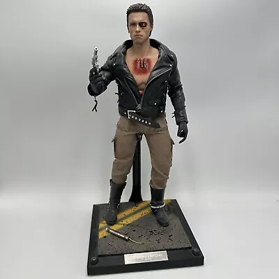 Buy Hot Toys Terminator T-800 Battle Scarred 1/6 1:6 Action Figure Rare Mint • 299.99£