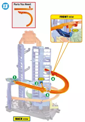 Buy Parts  Hotwheels Ultimate T-Rex Garage GJL14 - Curved Track X 1 • 11.59£