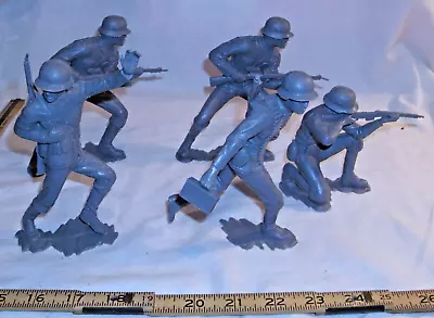Buy Marx German Wwii Soldier Figures 6  1964 Lot Of 5 • 32.61£