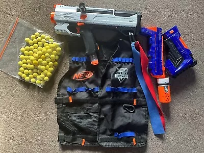 Buy Nerf Rival Helios (working) + 2 Barrels, Stock, Nerf Jacket &90-100 Rival Rounds • 29£