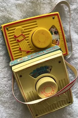 Buy Vintage Fisher Price Toys Music Box Pocket Radio • 30£