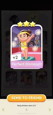 Buy Perfect Dismount Monopoly Go! 3 Star Sticker [instant Send] • 1£