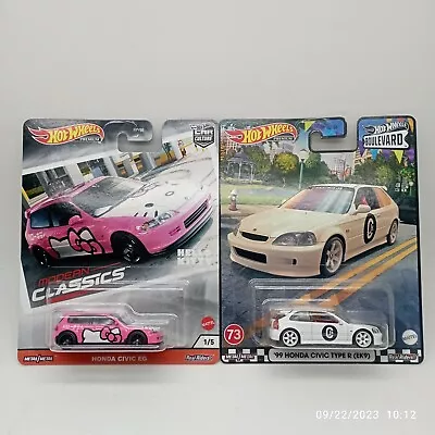 Buy Hot Wheels 2020 Modern Classics Hello Kitty 99 Honda Civic EG Type R EK9 • 56.26£