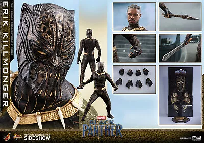 Buy Dpd Express Hot Toys 1/6 Marvel Black Panther Mms471 Erik Killmonger Figure • 318.99£