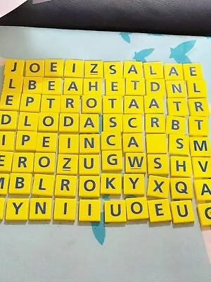 Buy Junior Scrabble 80 Letter Tiles  - Spare Replacement Parts Scrabble Letters • 3£