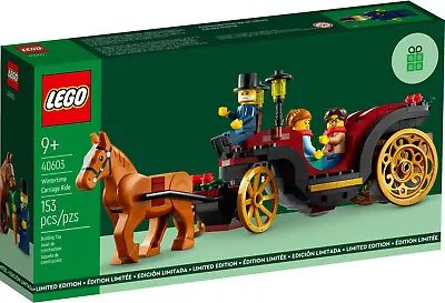 Buy Lego Limited Edition 40603 Wintertime Carriage Ride - Brand New Sealed Box Xmas • 18.95£
