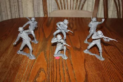 Buy Matched Set Of Six Vintage Marx 1963 Six-Inch German Army WWII Soldiers - MPC • 35.40£