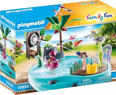 Buy Playmobil 70610 Family Fun Aqua Park Small Pool With Water Sprayer, Indoor And O • 36.31£