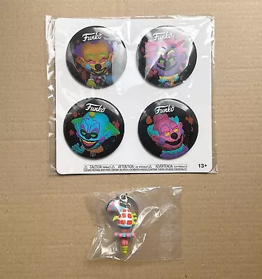 Buy Funko Pop Killer Klowns From Outer Space Ray Gun Keychain & Badge Set - New • 8£