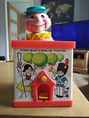 Buy VINTAGE 70s  FISHER PRICE  JACK IN THE BOX IN WORKING ORDER • 5£