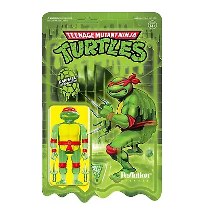Buy Super7 Teenage Mutant Ninja Turtles ReAction Figure - Raphael (Mutagen Ooze) • 26.99£