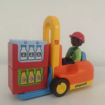 Buy Playmobil 1.2.3 Forklift Set (6959) • 5.99£