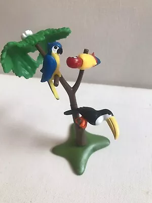 Buy Playmobil 6653 Toucan & Parrots In A Tree Zoo Wildlife Safari -used • 1.99£