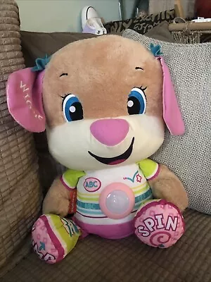 Buy Fisher-Price Laugh & Learn So Big Sis Large Musical Plush Puppy Toy Toddlers 17” • 4.99£