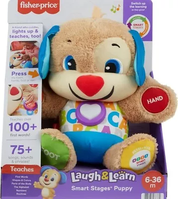 Buy Fisher-Price Laugh & Learn Smart Stages Puppy, Interactive Baby Toys 6 To 36... • 10£