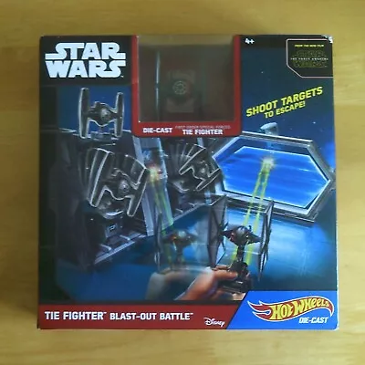 Buy Disney STAR WARS - Hot Wheels Die-Cast - TIE FIGHTER BLAST-OUT BATTLE Play Set. • 7.99£