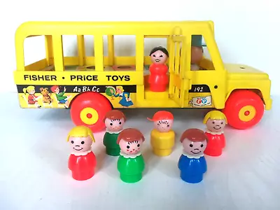 Buy VINTAGE SCHOOL BUS 192 PLAYSET TOY With 7 FIGURES 1965 • 7.50£