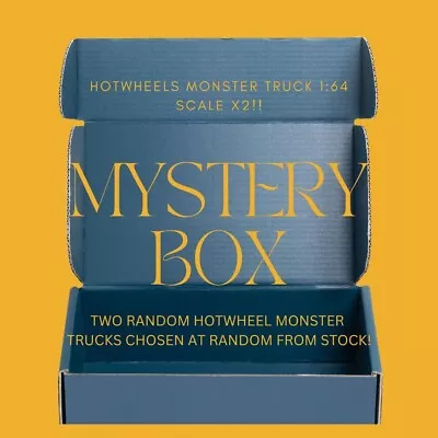 Buy TWO Hot Wheels Monster Trucks 1:64 MYSTERY BOX RANDOMLY SELECETED New And Sealed • 13.99£