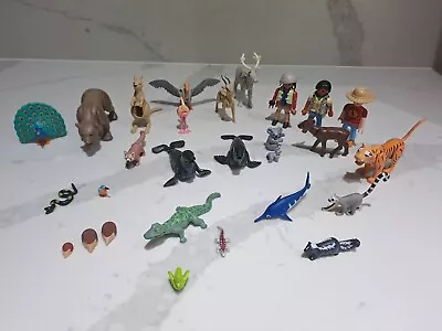 Buy Playmobil Animals Bundle  X 25 Crocodile Flamingo Tiger Vulture Koala Bear Ect  • 19.99£