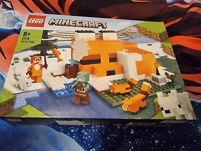 Buy Lego Minecraft 21178 The Fox Lodge Brand New Sealed (£2 OFF FOR 2 Marks On BOX) • 12.99£
