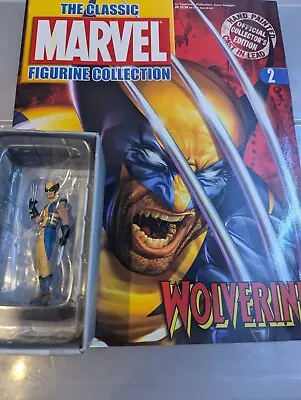Buy Marvel Figurine Collection By Eaglemoss - Issue 2 - Wolverine With Mag And Box • 4.99£