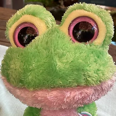 Buy Rare TY Beanie Boos Boo Toy: Kiwi The Green Frog Plush Soft Toy, 6in With Tags, • 59£