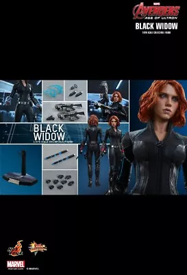 Buy Hot Toys Mms288 Avengers: Age Of Ultron Black Widow 1/6th Scale Collectible Figu • 163.31£