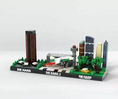 Buy Lego Moc Die Hard Trilogy Skyline Instructions Architecture (no Bricks) • 1.50£