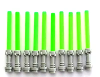 Buy Lego 10 Lightsaber For Minifigure Ideal For Yoda Trans Neon Bright Green • 3.99£
