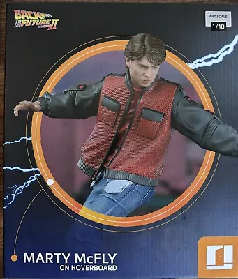 Buy Back To The Future II Marty McFly On Hoverboard Statue 1/10 22cm Iron Studios • 100£
