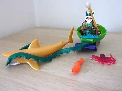 Buy Playmobil 70096 King Of The Sea Mermaid Royals Carriage Play Set [2BT4] • 9.99£