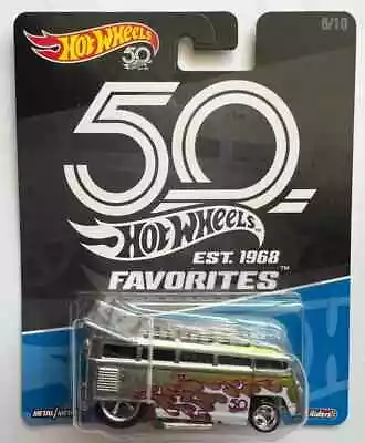 Buy Hotwheels 50th Anniversary Favorites Volkswagen T1 Drag Bus Alloys Rubber Tyres • 9.59£