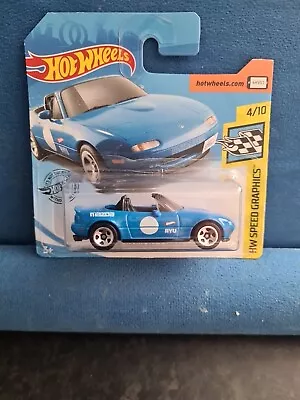 Buy Hot Wheels 91 Mazda MX-5 Miata Blue. Short Card. • 5.99£